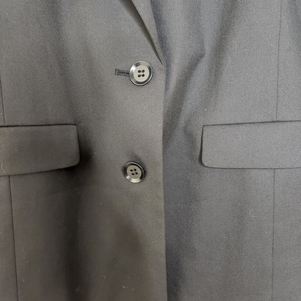 Hinge Blazer Jacket Small Black Two Button Long S… - image 3